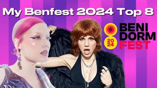 My Benidorm Fest Final Top 8 benfest benidormfest2024 benidormfest spain eurovision esc 2024 [upl. by Enyawal]