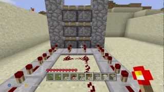 Minecraft Xbox 360 Edition Piston Elevator Up and Down Tutorial [upl. by Bertelli]