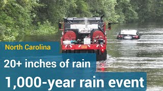 Historical flooding in North Carolina NCwx CarolinaBeach PTC8 [upl. by Eitsirc]