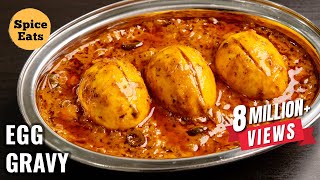 RESTAURANT STYLE EGG GRAVY  RESTAURANT STYLE EGG MASALA  EGG CURRY BY SPICE EATS [upl. by Rella]