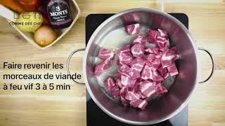 Tuto recette quotMijoté de porc à la bière 3 MONTSquot par quotComme des Chefsquot [upl. by Elboa128]