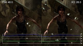 Tomb Raider Definitive Edition PS4 vs Xbox One Enhanced Gameplay FrameRate Tests [upl. by Ardeid217]