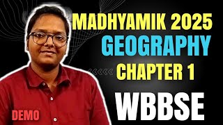 EXOGENETIC PROCESSES AND RESULTANT LANDFORMS MADHYAMIK 2025  DEMO LECTURE [upl. by Llahsram]