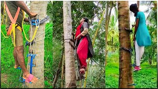 Coconut Tree Climbing Tool  Coconut Tree Climber Machine [upl. by Annonyw]