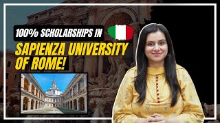 Fully funded 100 scholarships in Sapienza University Of Rome Italy   Deadlines Courses [upl. by Caneghem]