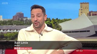 Ralf Little Death in Paradise Actor On BBC Breakfast 05042024 [upl. by Latoyia]