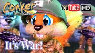 Conker Live amp Reloaded Xbox  ✪ Its War ✪  DDay Parody  ✪ TRUE HD QUALITY ✪ [upl. by Oyam]