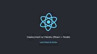 Quick amp Simple Deployment with Heroku Reactjs  Nodejs 2021 [upl. by Yelik]