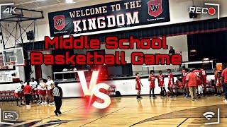 Northeast middle school vs west ￼Lauderdale middle school basketball game🔥 [upl. by Kerby]