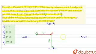 Study the following information carefully and answer the given questions Point Q is 15m west of [upl. by Milda]