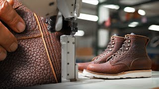 How Its Made  American Bison Leather  Forefront Start to Finish  JK Boots [upl. by Stanwood15]