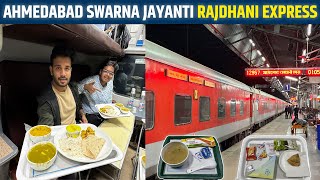 12957 Ahmedabad Delhi Swarna Jayanti Rajdhani Express first ac food review [upl. by Oneg]