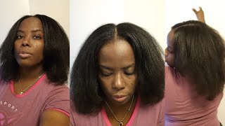 FLAT IRON NATURAL HAIR  4C HAIR  IAMJUSTGEORGIAK [upl. by Elnukeda]