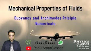 5 Buoyancy and Archimedes Principle Numericals [upl. by Naelcm]