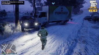 GTA Online  Tom Connors Mission Recover the delivery truck [upl. by Eurydice]