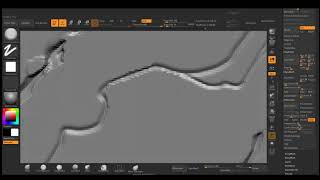 Sculpting easy cracks in zbrush [upl. by Zoeller]