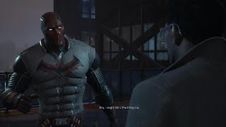 Gotham Knights Lucius Fox Brief Meting For Tech Demo Scene Cutscene PS5 [upl. by Rafiq89]