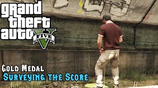 GTA 5  Surveying the Score 100 Gold Medal Walkthrough [upl. by Llenrag220]