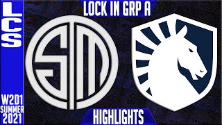 TSM vs TL Highlights  LCS Spring 2021 W2D1 Group A Lock In  Team Solomid vs Team Liquid [upl. by Eibob]