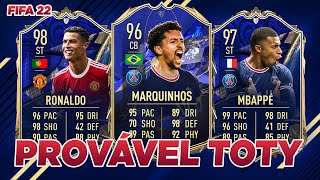 FIFA 22  OS PROVÁVEIS JOGADORES QUE ESTARÃO NO TOTY 💥 e TUDO SOBRE O TOTY NOMINEES [upl. by Tlihcox]