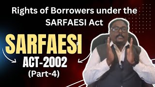 Rights of Borrowers under SARFAESI ActPart4 [upl. by Staffan]