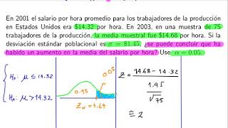 33 Pruebas de hipótesis sigma conocida ejemplos [upl. by Idnahk]