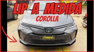 LIP DELANTERO A MEDIDA PARA COROLLA 2024 SOMOS FABRICANTES [upl. by Ruzich]