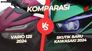 Komparasi‼️kawasaki rilis skutik baru 125cc amp siap gulingkan honda vario 125cc🔥 [upl. by Corydon]