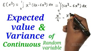 Expected value amp Variance of Continuous Random Variable  12th HSCSci Com Arts  Probability [upl. by Aileen37]