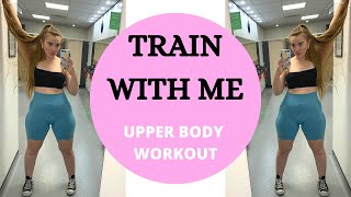 UPPER BODY GYM WORKOUT  train with me  Lois fit [upl. by Kcuhc112]