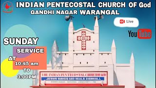 IPC CENTRAL CHURCH GANDHINAGAR WGL  SUNDAY SERVICE 17 \ 11 \ 2024 [upl. by Yrdua]