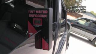 Tint meter on 70 35 20 window tint [upl. by Eerual903]