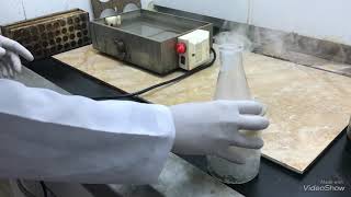 Sulfanilamide synthesis step 1 synthesis of pacetamidobenzene sulfonyl chloride practical [upl. by Nerag]