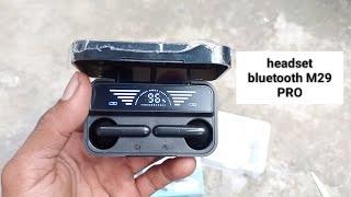 headset bluetooth m29 pro Unboxing [upl. by Lucchesi]