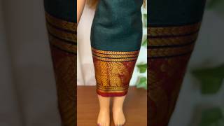 Barbie traditional dress  Barbie doll dress makeover  Barbie dress hacks doll barbie trending [upl. by Rep]