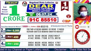 LOTTERY LIVE  Dear nagaland state lottery live draw result 06072024 Lottery live sambad [upl. by Cerelia]