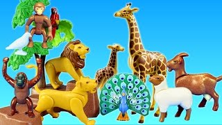 Playmobil City Life Toy Wild Animals Large Zoo Building Sets Videos [upl. by Berglund594]