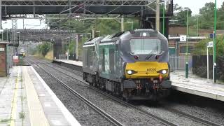 Direct Rail Services 68008 passes Cheddington 0A68 060724 [upl. by Fairfield]