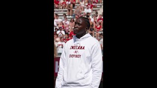 Victor Oladipo Honored  Indiana Football vs Charlotte [upl. by Arytal]