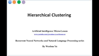 Hierarchical Clustering [upl. by Mona]