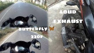 legend pulsar220f ride akrapovic loud exhaust 😱 [upl. by Hutchinson764]