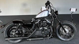 Harley Davidson Sportster 48 Bobber Penzl Klappenauspuff  Verkaufsvideo [upl. by Thea162]