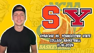 Syracuse vs Youngstown State 111624 Free College Basketball Picks and Predictions  NCAAB Pick [upl. by Micheil]