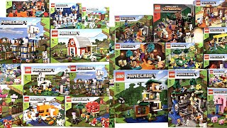 ALL LEGO Minecraft 20192022 SummerWinter Sets COMPILATIONCOLLECTION Speed Build [upl. by Edia]