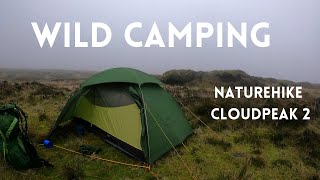 Naturehike Cloud Peak 2 Rain Test  Wild Camping In The Peak District [upl. by Lemuela317]