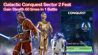 Galactic Conquest Sector 2  Gain Stealth 60 times in 1 Battle Full Auto [upl. by Nnaes]