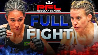 HEATED Flyweight FaceOff  Jena Bishop v Taila Santos  Full Fight  PFL 4 2024 [upl. by Nosna]