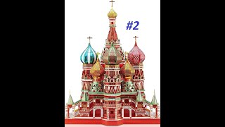 Piececool Saint Basils Cathedral metal model part 2 big tower [upl. by Jadwiga67]