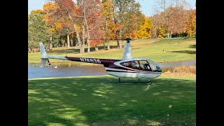 Fall colors helicopter ride over Bay Lake in Bay Lake Minnesota [upl. by Branen715]