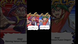 ENG Starving Venom Fusion Dragon Summoning Animation yugioh duellinks [upl. by Anaitsirk]